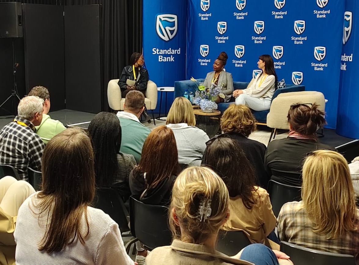 Dominique Olivier in conversation at Standard Bank event